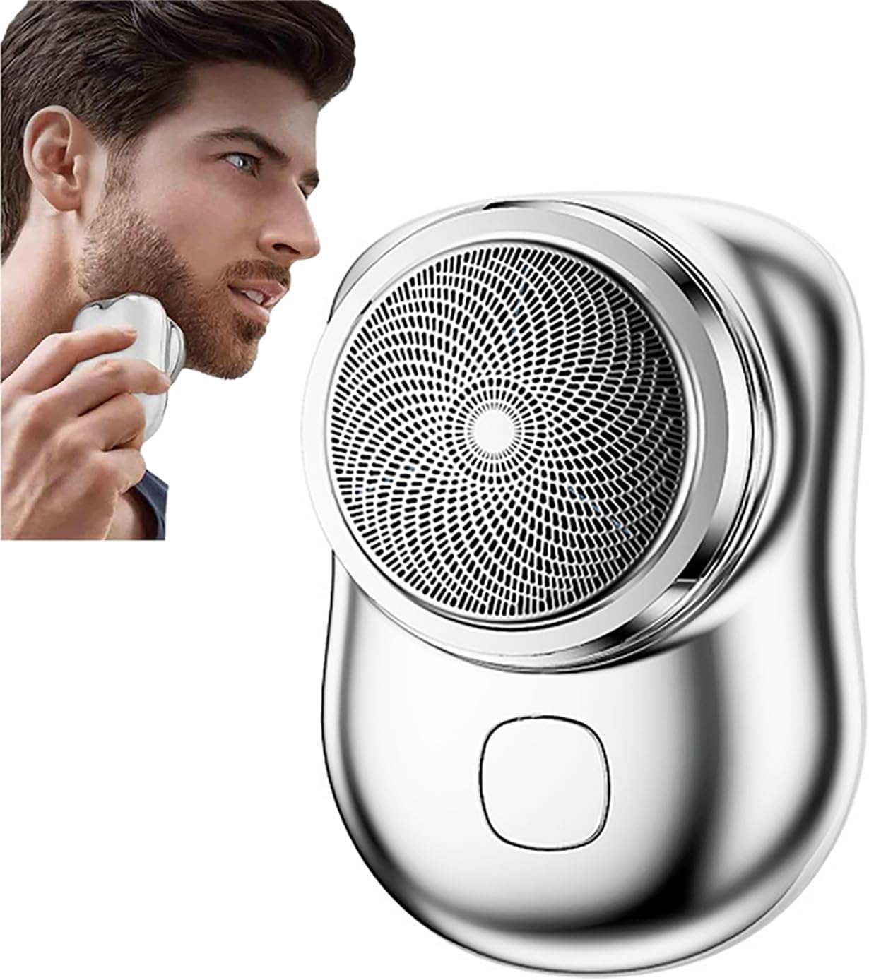 Mini Rastrillo de Bolsillo Para Afeitarse de USB Para Hombres.