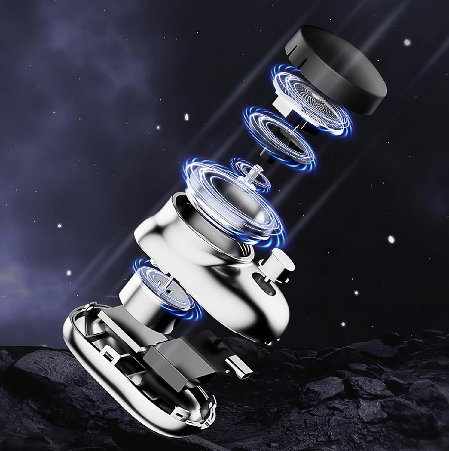 Mini Rastrillo de Bolsillo Para Afeitarse de USB Para Hombres.