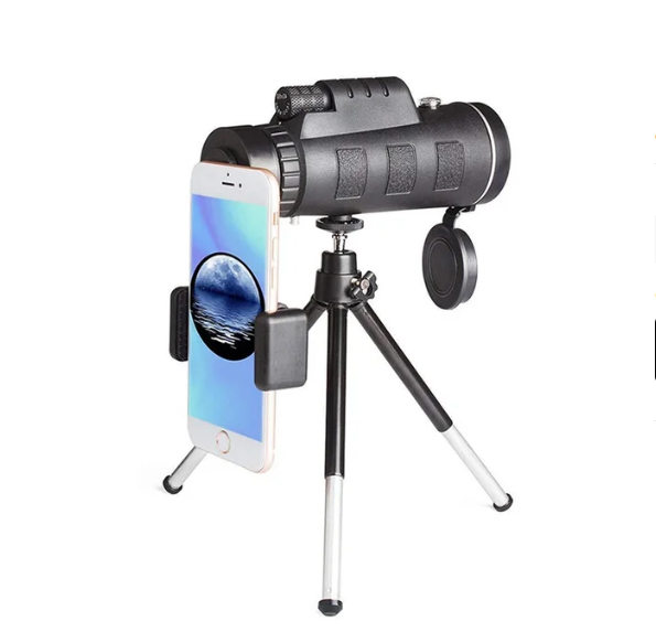 Telescopio Monocular Portátil con Trípode.