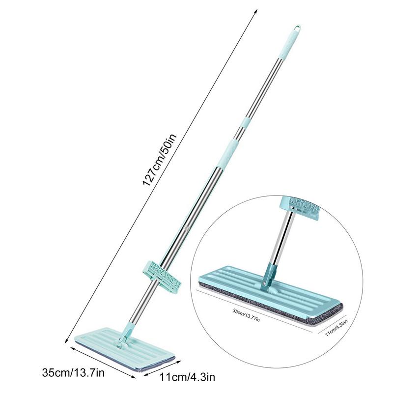 Fregona Plana para Limpieza, Trapeador Microfibra, Mopa Trapeador 360°Giratorio.